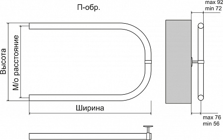 П-обр БШ 320х500 Полотенцесушитель  TERMINUS Владикавказ - фото 3