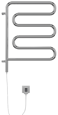 Электро 25 Ш-обр 450х570 поворотный Полотенцесушитель  TERMINUS Владикавказ - фото 2
