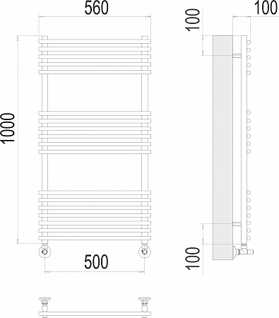Ватра П18 500х1000 Полотенцесушитель  TERMINUS Владикавказ - фото 3