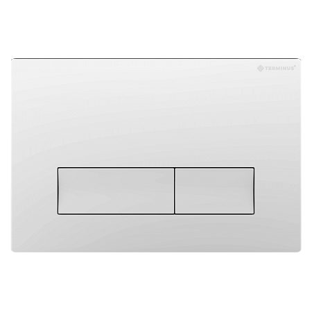 Клавиша смыва для инсталляции Terminus Classic кнопка прямоугольник цвет белый Владикавказ - фото 1